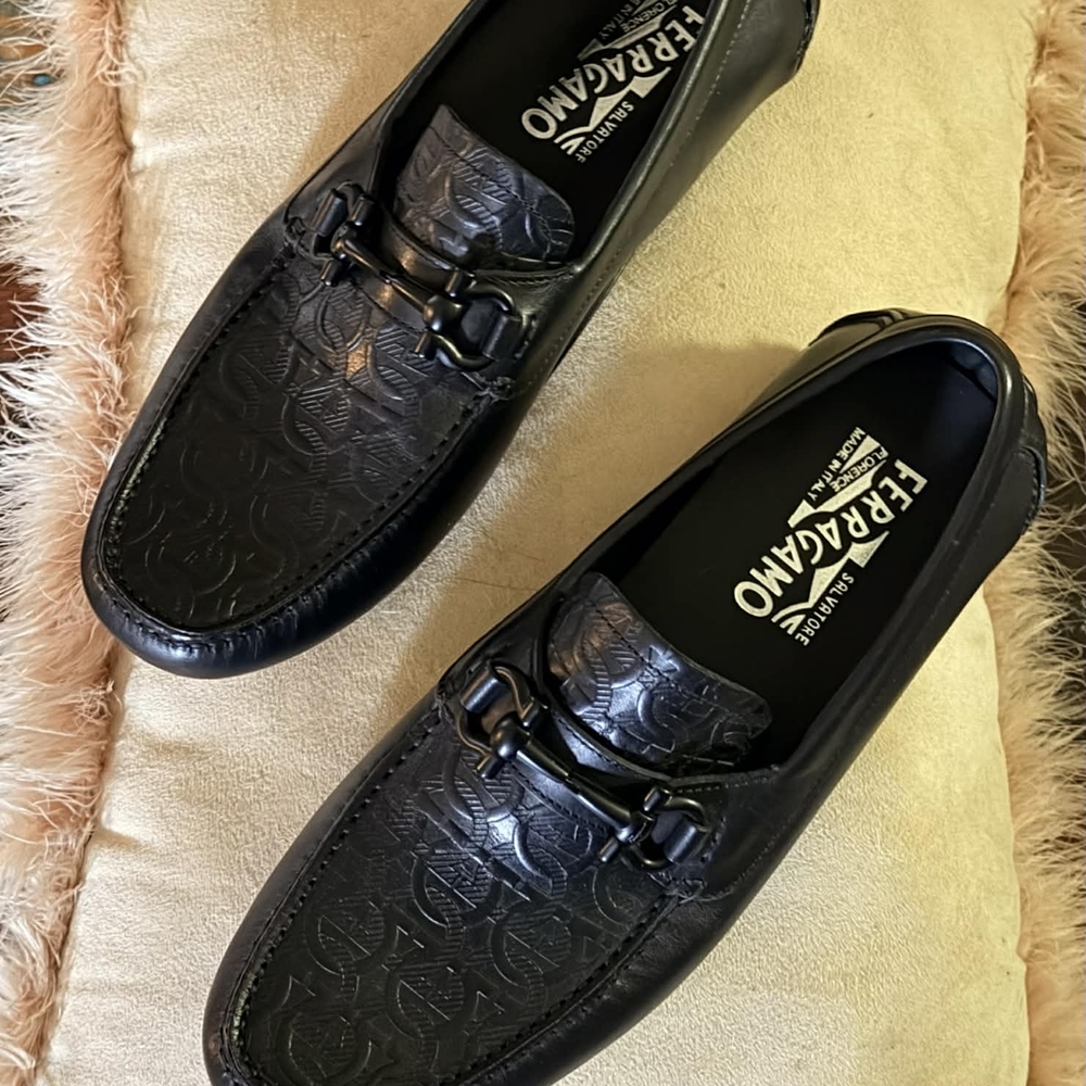 Salvatore Ferragamo Men's Black Loafers
